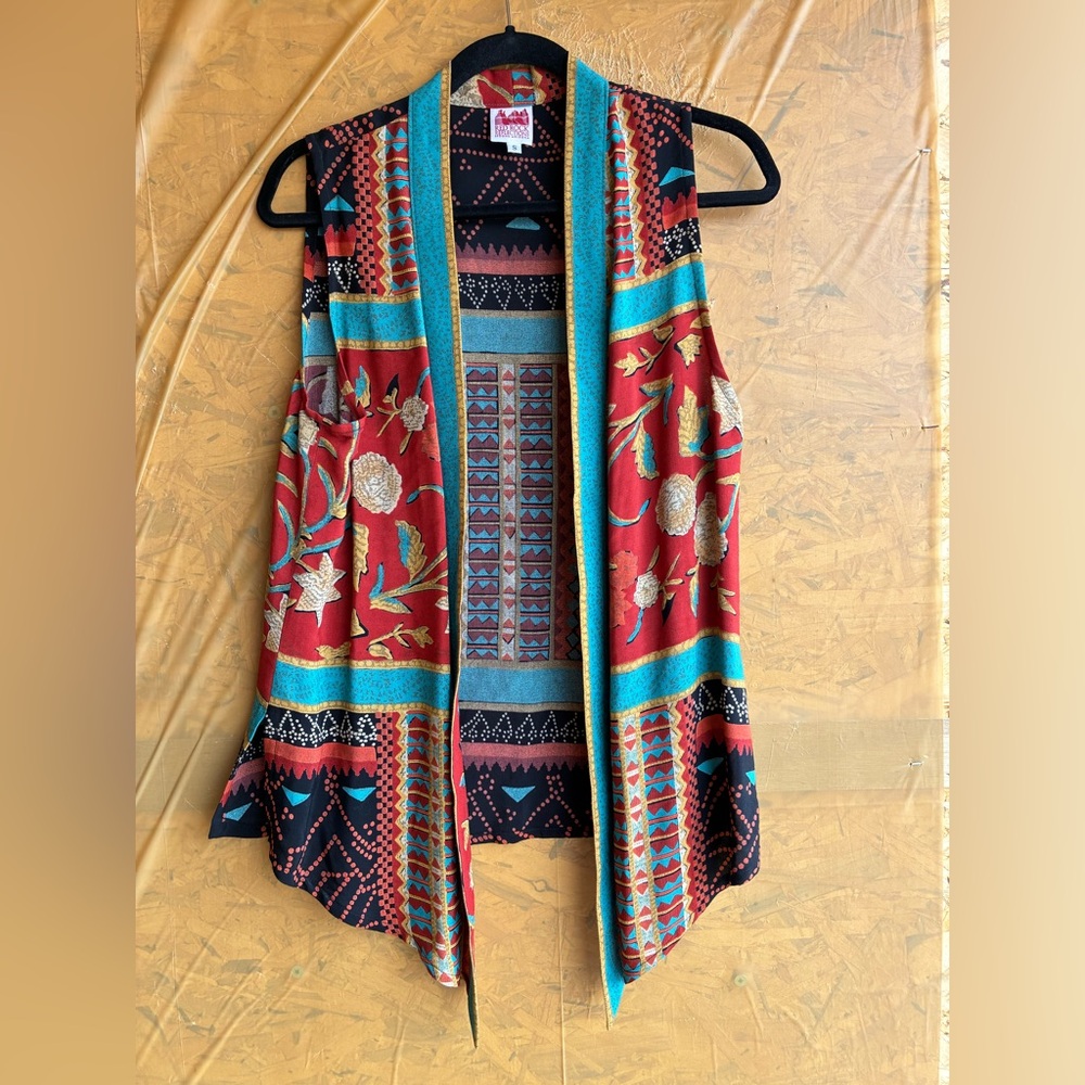 Red Rock Reflections Multicolor Vest - Sedona, Arizona Size Small